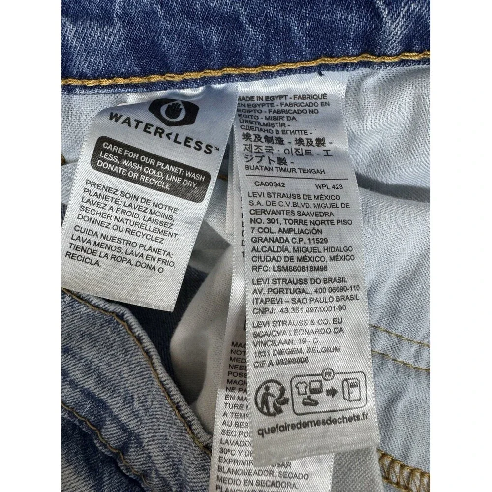 Levi's 541 Regular Straight Fit Blue Denim Mens Jeans Measures 36x30